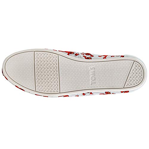 TOMS Sesame Street X Elmo Printed Canvas Women's Classics 10013636 (Size: 9.5)