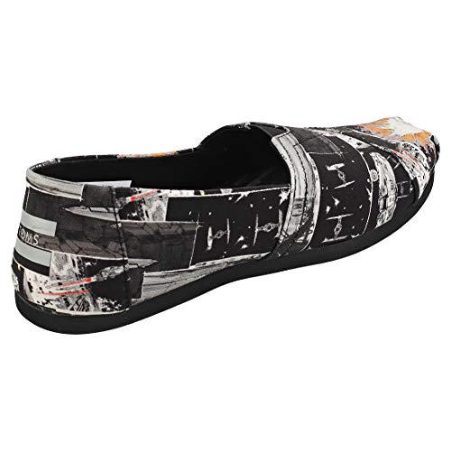 TOMS Black Star Wars Print Women's Canvas Slip-on Black 10014414 6