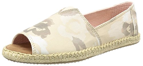 TOMS Alpargata Open Toe Natural Watercolor Floral 6