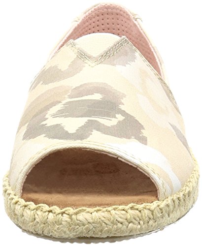 TOMS Alpargata Open Toe Natural Watercolor Floral 6