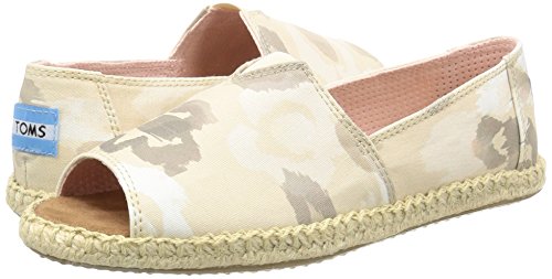 TOMS Alpargata Open Toe Natural Watercolor Floral 6
