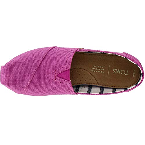 TOMS womens Venice Collection Alpargata Espadrilles, Red Plum Heritage Canvas, 6 US
