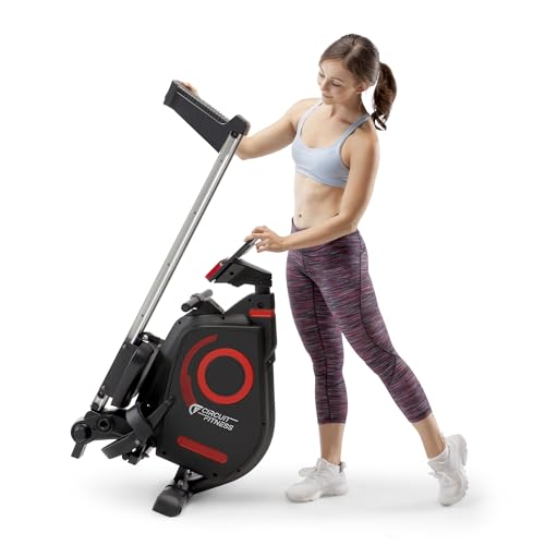 Circuit Fitness Folding Magnetic Rowing Machine - Cardio Body Building Rower AMZ-979RW