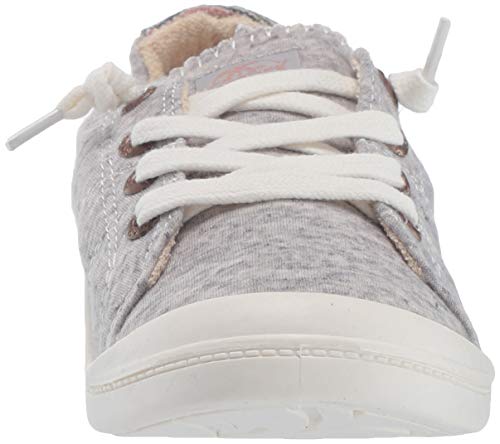Roxy Women's Bayshore Slip On Sneaker Shoe, Heather Grey, 11 M US
