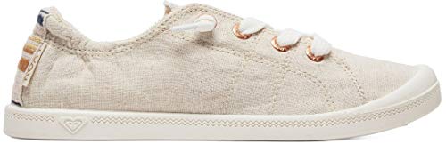 Roxy Women's Bayshore Slip On Sneaker Shoe, tan/brown, 10 Medium US