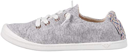 Roxy Women's Bayshore Slip On Shoe Sneaker, Heathered Grey, 10