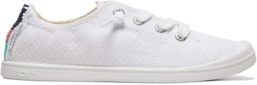 Roxy Women's Bayshore Slip ON Shoe Sneaker, White, 9.5