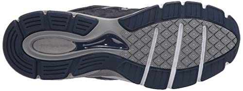 New Balance Men's Made 990 V4 Sneaker, Navy/Silver, 7 XXW US