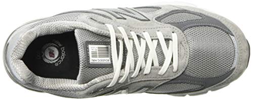 New Balance Men's Made 990 V4 Sneaker, Grey/Castlerock, 8.5 XXW US