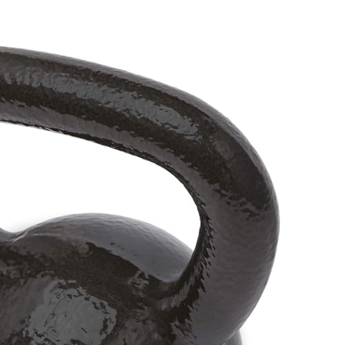 Amazon Basics Cast Iron Kettlebell with Enamel Finish, 20-Pound, Black