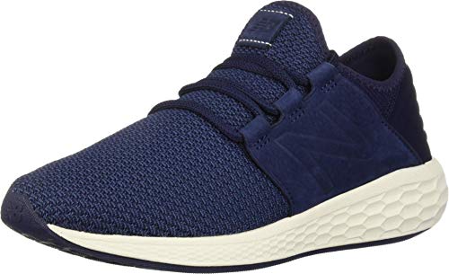New Balance Women's Fresh Foam Cruz V2 Sneaker, Pigment/Vintage Indigo/Sea Salt, 9 B US