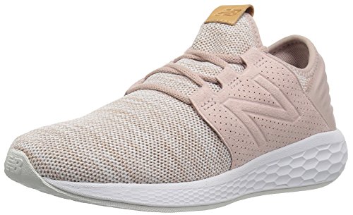 New Balance Women's Fresh Foam Cruz V2 Sneaker, Charm/White, 10 B US