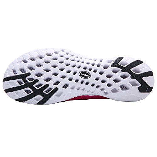 Dreamcity Women's Water Shoes Athletic Sport Lightweight Walking Shoes Rose Red 11