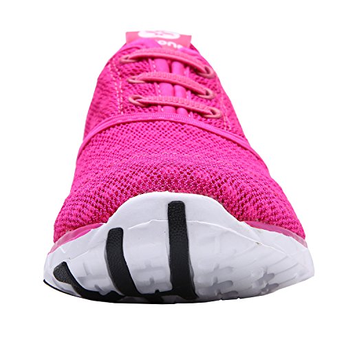 Dreamcity Women's Water Shoes Athletic Sport Lightweight Walking Shoes Rose Red 11
