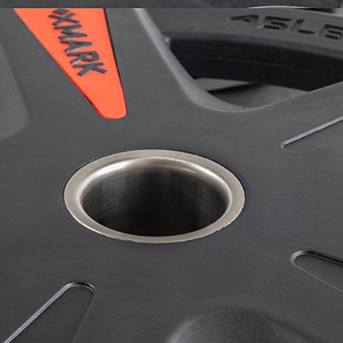 XMark Texas Star (TWO 10 lb, FOUR 5 lb and TWO 2.5 lb ) Olympic Plates, Patented Design, One-Year Warranty, Olympic Weight Plates