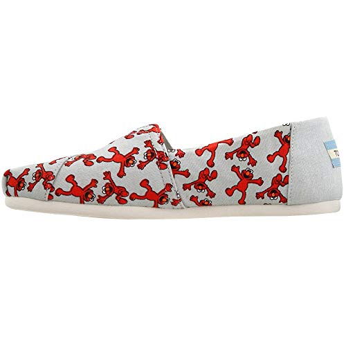 TOMS Sesame Street X Elmo Printed Canvas Women's Classics 10013636 (Size: 8.5)