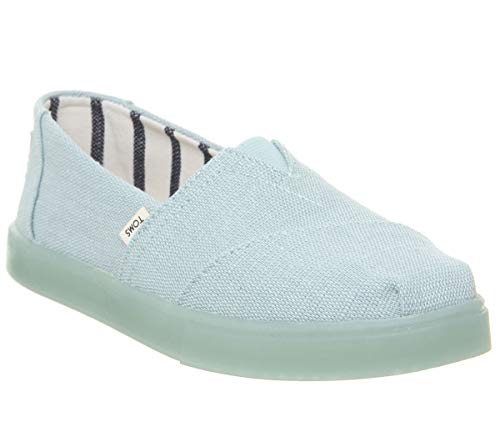 TOMS Alpargata Cupsole Pastel Turquoise Heritage Canvas Cupsole 9 B (M)