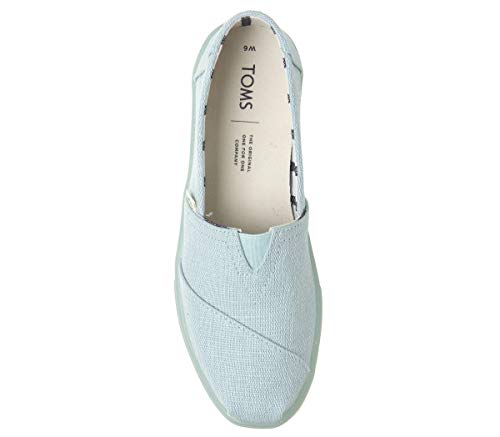 TOMS Alpargata Cupsole Pastel Turquoise Heritage Canvas Cupsole 9 B (M)