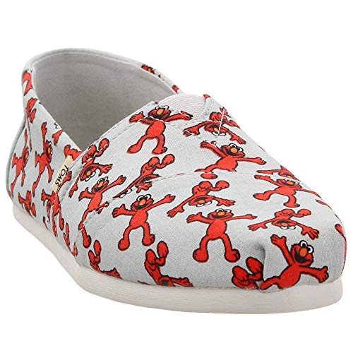 TOMS Sesame Street X Elmo Printed Canvas Women's Classics 10013636 (Size: 7.5)