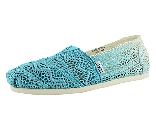TOMS Womens Classics Crochet Shoe Baltic Dip Dyed Size 7.5 B(M) US