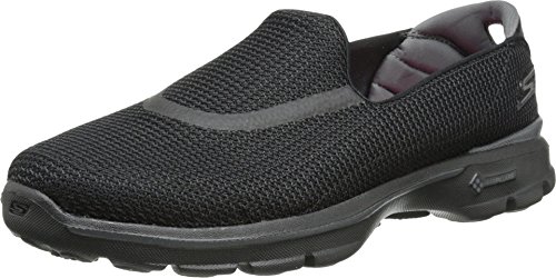 Skechers Performance Women's Go Walk 3 Slip-On Walking Shoe, Black, 6.5 XW US