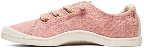 Roxy Women's Bayshore Slip on Sneaker Shoe, Peach Cream, 6
