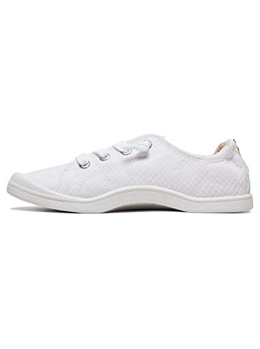 Roxy Women's Bayshore Slip ON Shoe Sneaker, White, 6