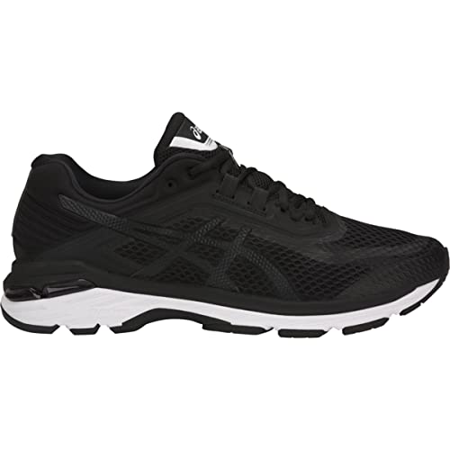 ASICS Men's GT-2000 6 Running Shoes, 7, Black/White/Carbon