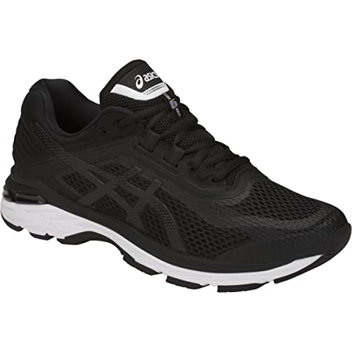 ASICS Men's GT-2000 6 Running Shoes, 7, Black/White/Carbon