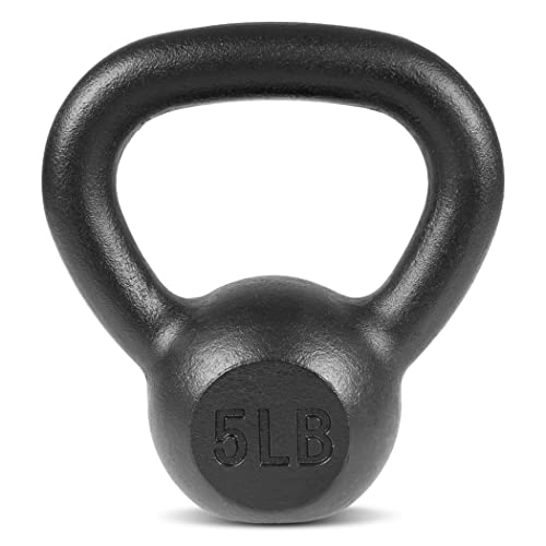Prosource Fit Solid Cast Iron Kettlebells Weights for Full Body Workout