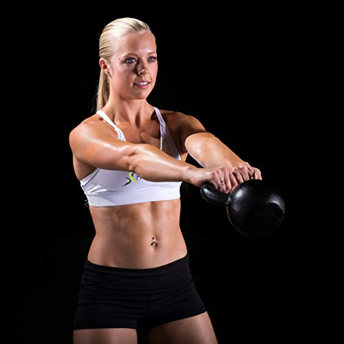 Prosource Fit Solid Cast Iron Kettlebells Weights for Full Body Workout