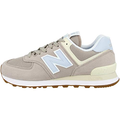 New Balance Women's 574 V2 Summer Sneaker, Flat White, 12 B US