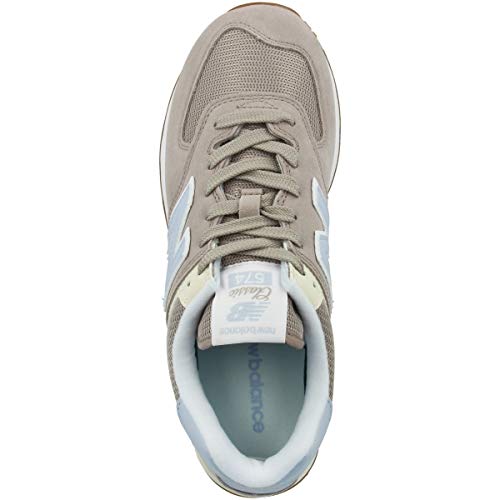 New Balance Women's 574 V2 Summer Sneaker, Flat White, 12 B US