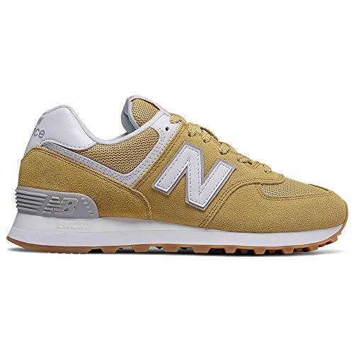 New Balance Women's 574 V2 Essentials Sneaker, Toasted Coconut/White, 12