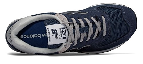 New Balance Women's 574 V2 Evergreen Sneaker, Navy/White, 12 Wide
