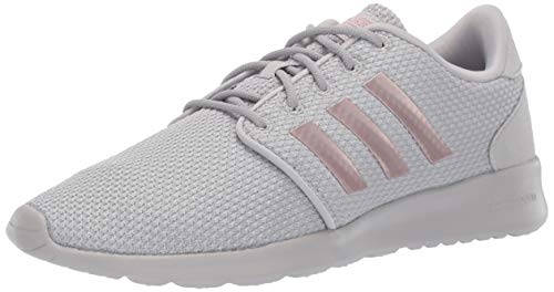 adidas Women's CloudfoamQT Racer Xpressive-Contemporary CloudfoamRunning Sneakers Shoes, light granite/copper metallic/grey, 8.5 M US