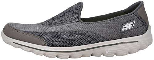 Skechers Performance Women's Go Walk 2 Slip-On Walking Shoe, Charcoal 6 M US