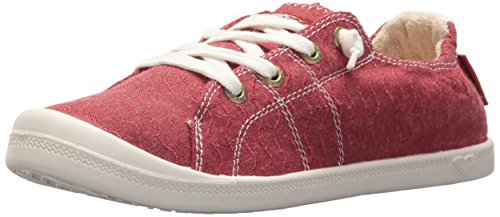 Roxy Women's Bayshore Slip on Sneaker Shoe, Red, 5.5