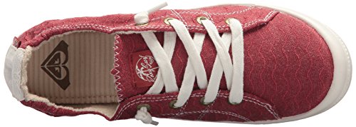 Roxy Women's Bayshore Slip on Sneaker Shoe, Red, 5.5