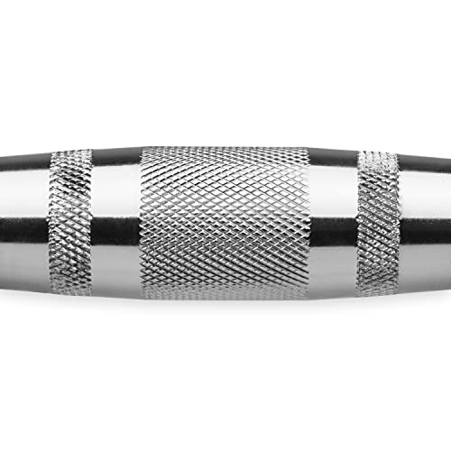 Dumbbell Hand Weight Single 45 lb Rubber Hex Chrome Handle Exercise & Fitness Dumbbell for Home Gym Equipment Workouts Strength Training Free Weights for Women, Men