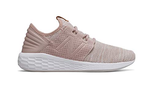 New Balance Women's Fresh Foam Cruz V2 Sneaker, Charm/White, 9 B US