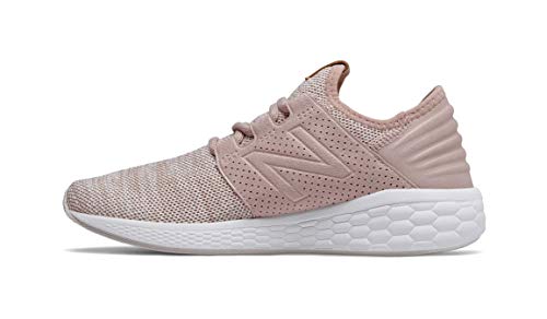 New Balance Women's Fresh Foam Cruz V2 Sneaker, Charm/White, 9 B US