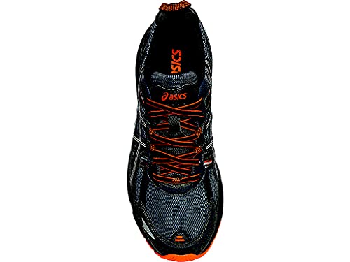 ASICS Men's Gel Venture 5 Running Shoe, Carbon/Black/Hot Orange, 12.5 M US