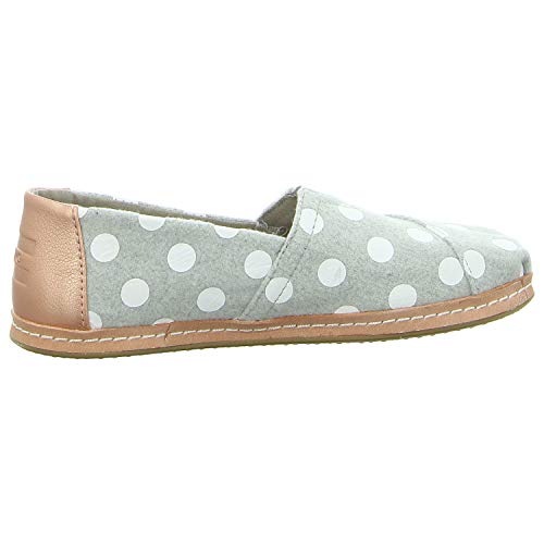 TOMS Womens Alpargata Dizzie Dots Flats Casual - Grey - Size 9.5 B