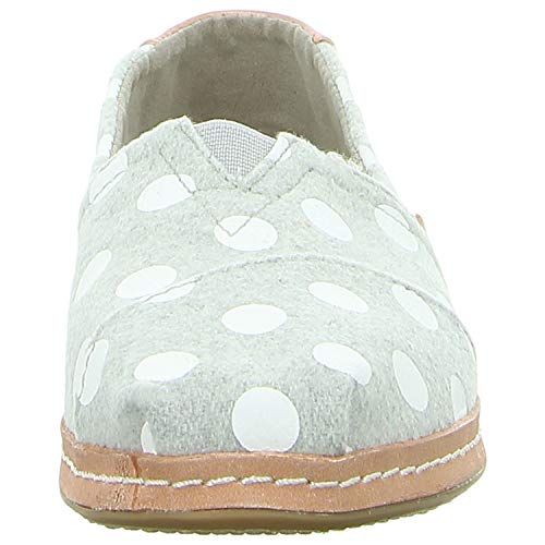 TOMS Womens Alpargata Dizzie Dots Flats Casual - Grey - Size 9.5 B