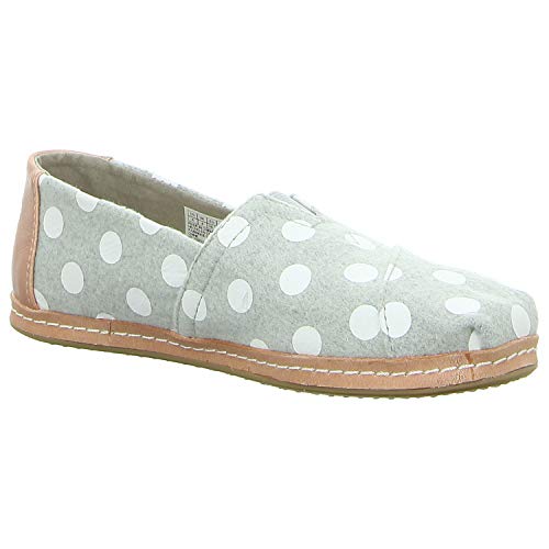 TOMS Womens Alpargata Dizzie Dots Flats Casual - Grey - Size 9.5 B