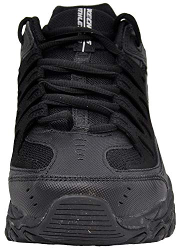 Skechers Men's Afterburn Lace-up Sneaker Black/Black 14 M US