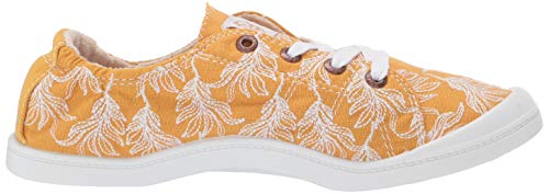 Roxy Women's Bayshore Slip On Sneaker Shoe, Mustard, 7.5 Medium US