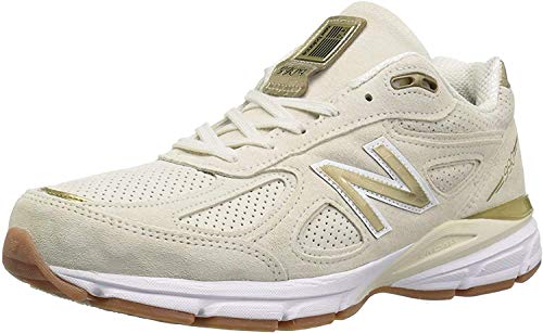 New Balance Men's Made 990 V4 Sneaker, Angora/White, 7 D US