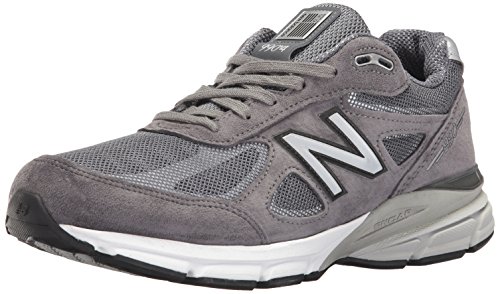 New Balance Men's Made 990 V4 Sneaker, Grey/White, 7 D US